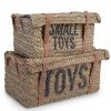 Childhome - Rattan Aufbewahrungsbox und Gurt Toys Small Toys - 2Er Set