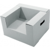 Paperpod - Karton Kleinkindstuhl Weiß