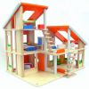 Plan Toys - Chalet Puppenhaus mit Möbeln - Holz