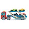 Le Toy Van - Rennwagen Transporter - Holzspielset